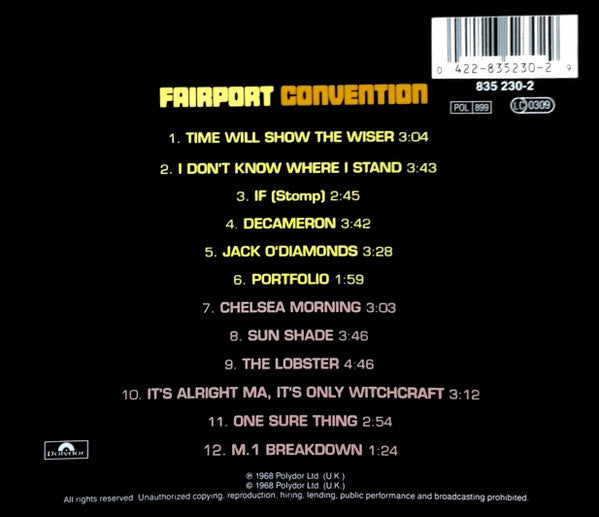 Fairport Convention : Fairport Convention (CD, Album, RE)