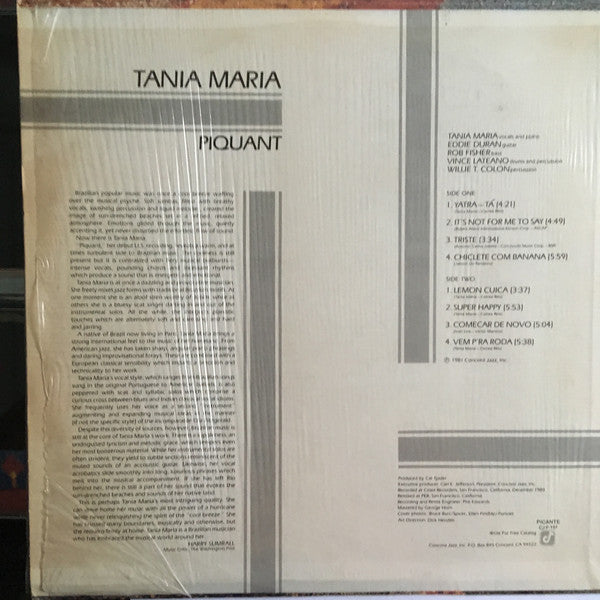 Tania Maria : Piquant (LP, Album)