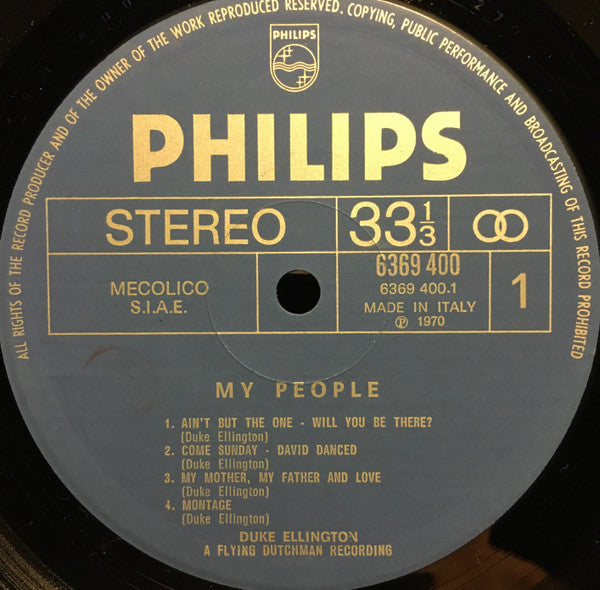 Duke Ellington : My People (LP, Album, Mono)