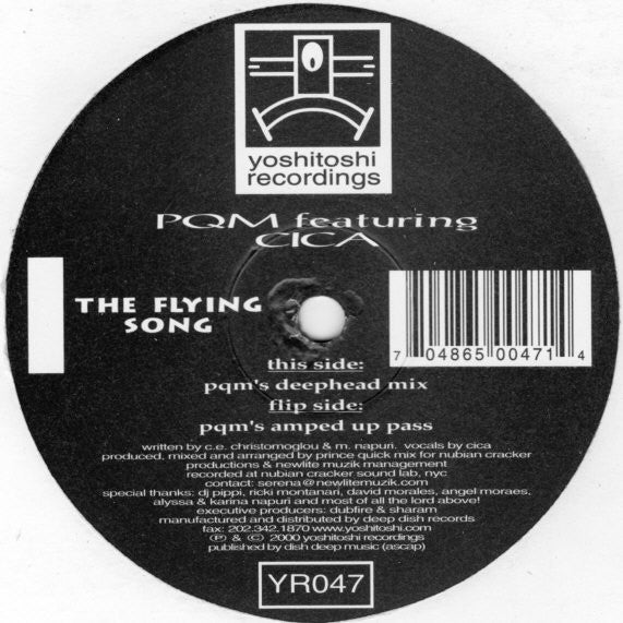 PQM* Featuring Cica : The Flying Song (12")