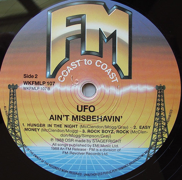 UFO (5) : Ain't Misbehavin' (LP, MiniAlbum)