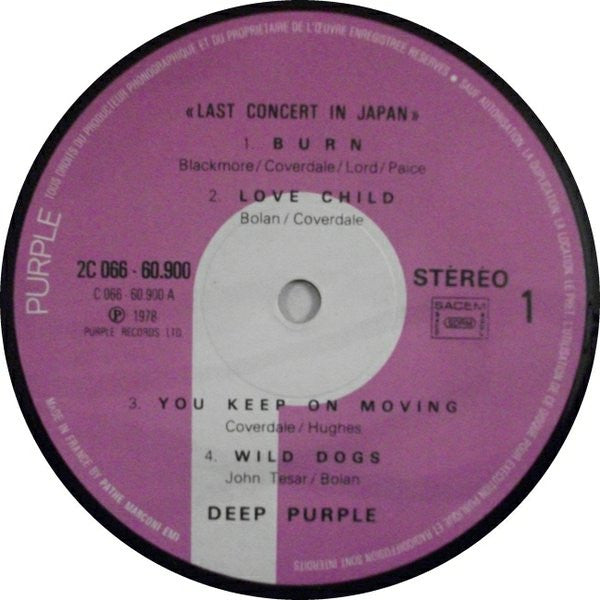 Deep Purple : Last Concert In Japan (LP, Album, RE)
