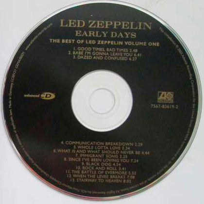 Led Zeppelin : Early Days (The Best Of Led Zeppelin Volume One) (CD, Comp, Enh)