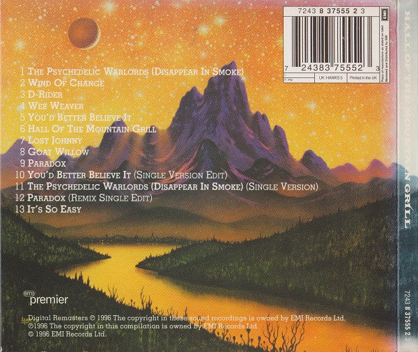 Hawkwind : Hall Of The Mountain Grill (CD, Album, RE, RM, Dig)