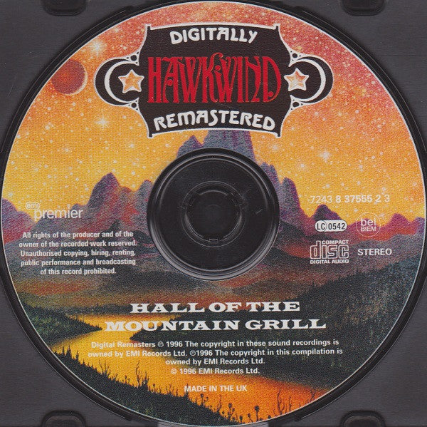 Hawkwind : Hall Of The Mountain Grill (CD, Album, RE, RM, Dig)