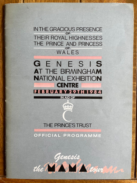 Genesis - Mama Tour Programme 1984