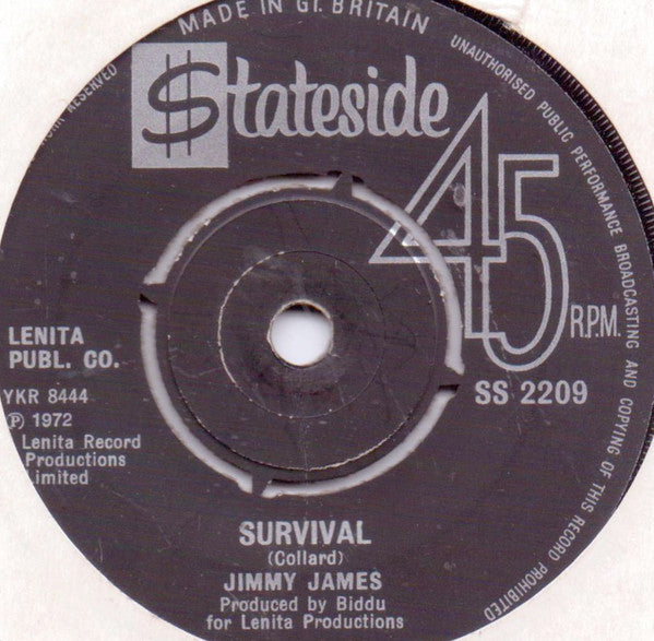 Jimmy James (2) : A Man Like Me / Survival (7", Single)