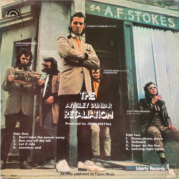 The Aynsley Dunbar Retaliation : Retaliation (LP, Album)