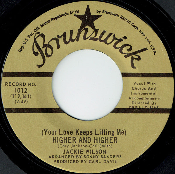 Styerene Three Rivers Buy Jackie Wilson : (Your Love Keeps Lifting Me) Higher And Higher (7 ...