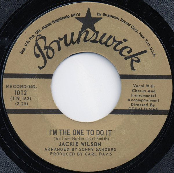 Jackie Wilson : (Your Love Keeps Lifting Me) Higher And Higher (7", Single, Jukebox, RE, Styrene)