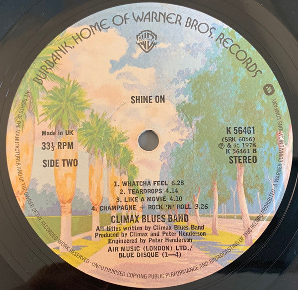 Climax Blues Band : Shine On (LP, Album, Gat)