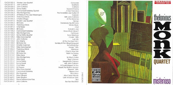 Monk Quartet* : Misterioso (CD, Album, RE, RM, Dig)