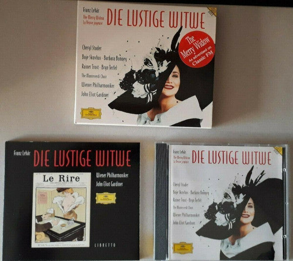 Franz Lehár - Cheryl Studer · Boje Skovhus* · Barbara Bonney · Rainer Trost · Bryn Terfel · The Monteverdi Choir · Wiener Philharmoniker · John Eliot Gardiner : Die Lustige Witwe (CD, Album + Box, Sli)