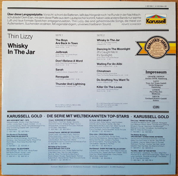Thin Lizzy : Whisky In The Jar (LP, Comp)