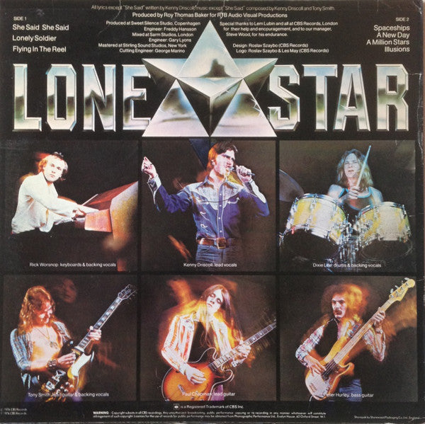 Lone Star (2) : Lone Star (LP, Album, RE)