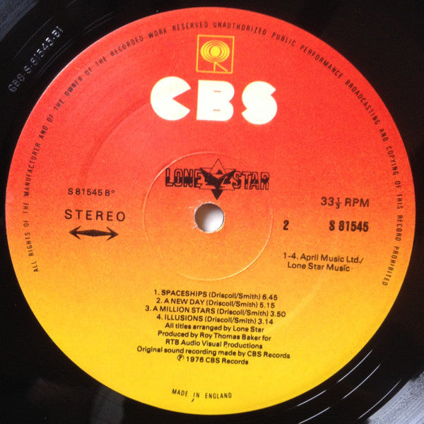 Lone Star (2) : Lone Star (LP, Album, RE)
