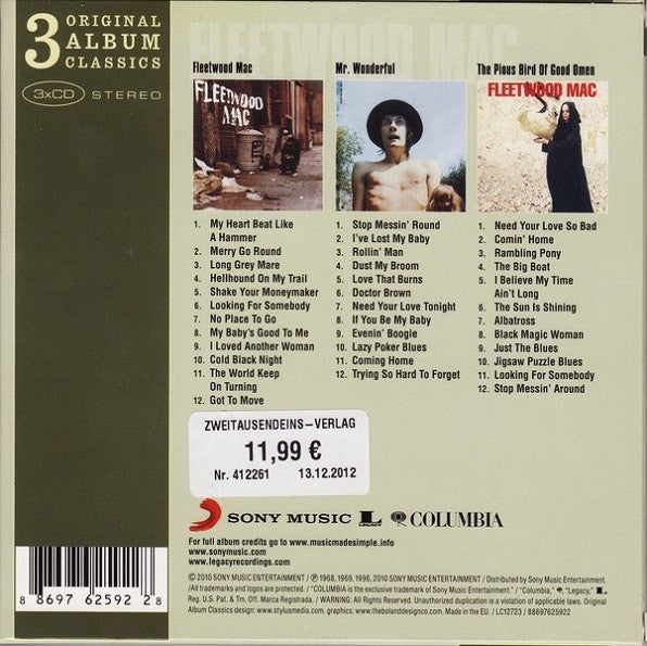 Fleetwood Mac : 3 Original Album Classics (CD, Album, RE + CD, Album, RE + CD, Album, RE + Bo)