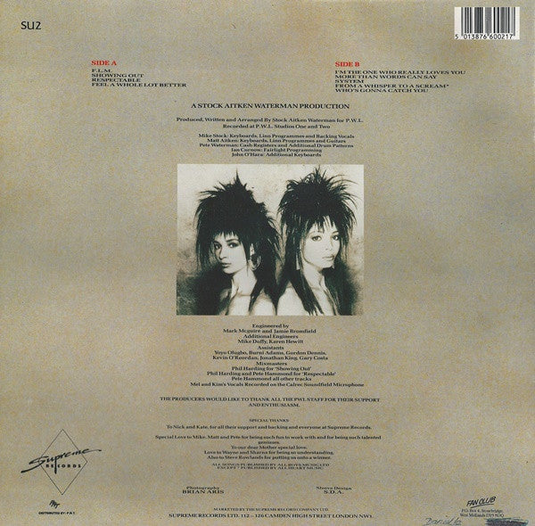 Mel & Kim : F.L.M. (LP, Album, Alt)