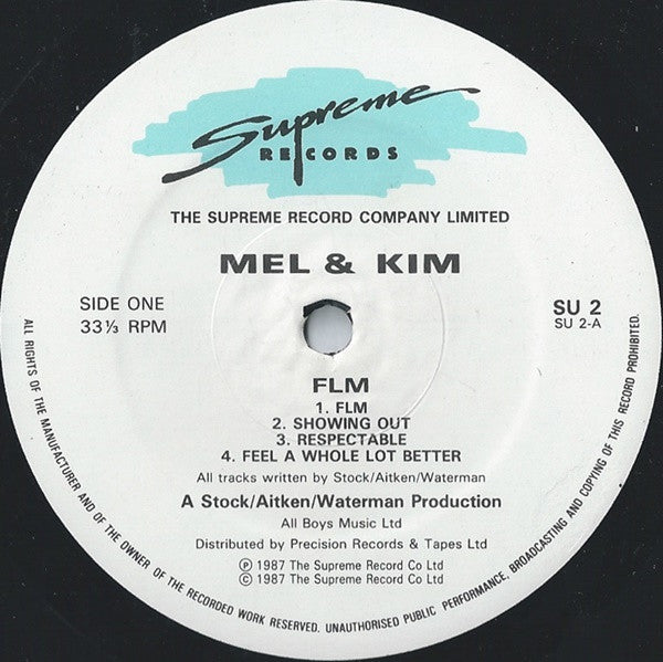 Mel & Kim : F.L.M. (LP, Album, Alt)