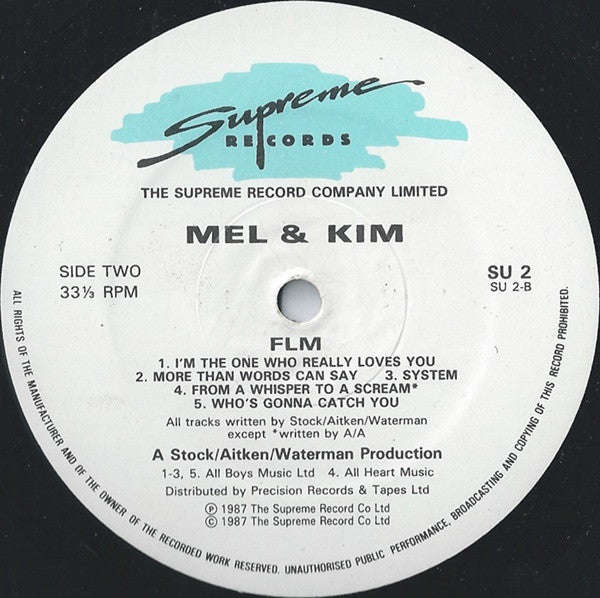 Mel & Kim : F.L.M. (LP, Album, Alt)