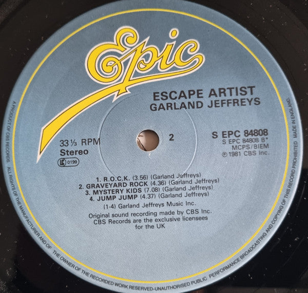 Garland Jeffreys : Escape Artist (LP, Album)