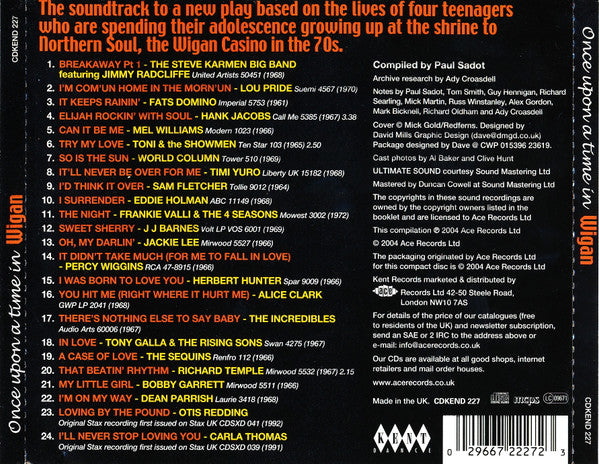 Various : Once Upon A Time In Wigan (CD, Comp)