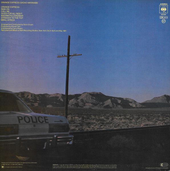 Sadao Watanabe : Orange Express (LP, Album)