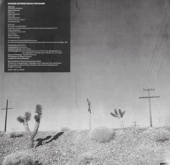 Sadao Watanabe : Orange Express (LP, Album)