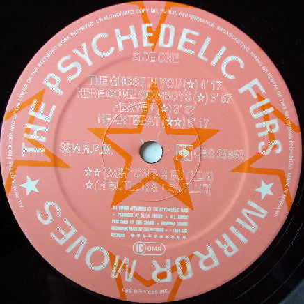 The Psychedelic Furs : Mirror Moves (LP, Album, Ltd, Pos)
