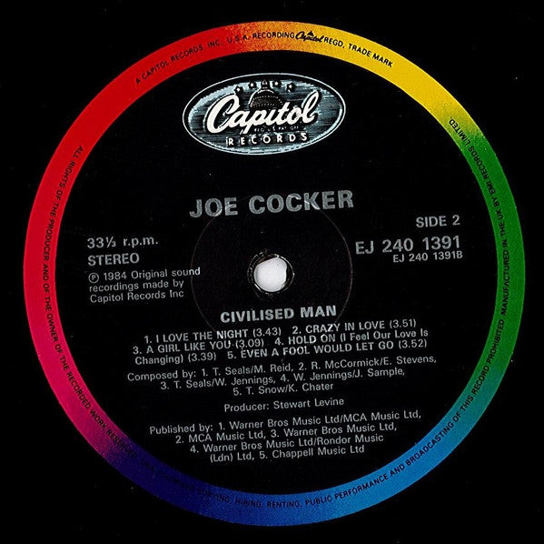 Joe Cocker : Civilized Man (LP, Album)