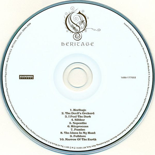 Opeth : Heritage (CD, Album)