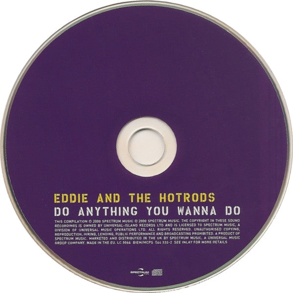 Eddie And The Hot Rods : Do Anything You Wanna Do (CD, Comp)