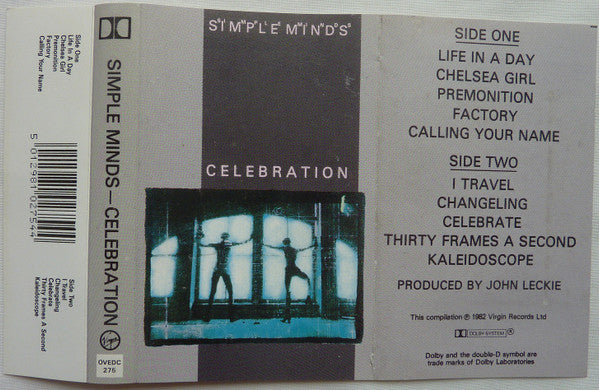 Simple Minds : Celebration (Cass, Comp, RE, No )