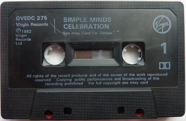 Simple Minds : Celebration (Cass, Comp, RE, No )
