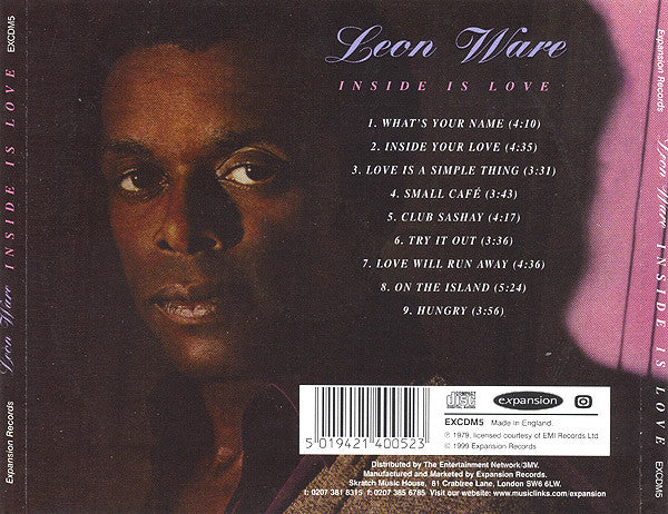 Leon Ware : Inside Is Love (CD, Album, RE)