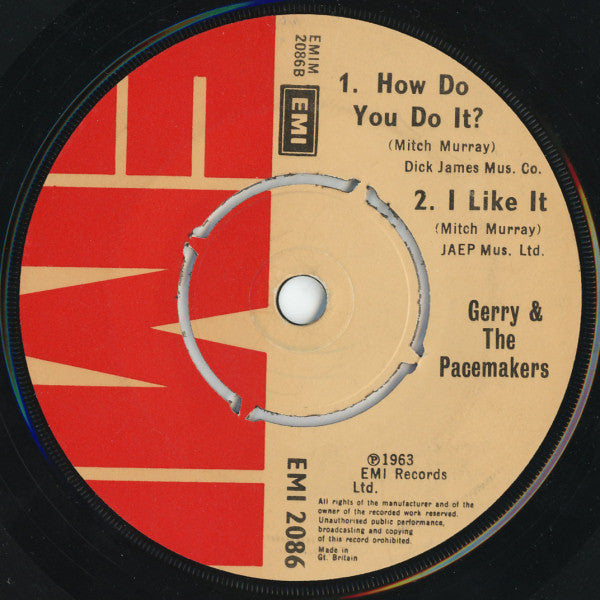 Gerry & The Pacemakers : You'll Never Walk Alone (7")