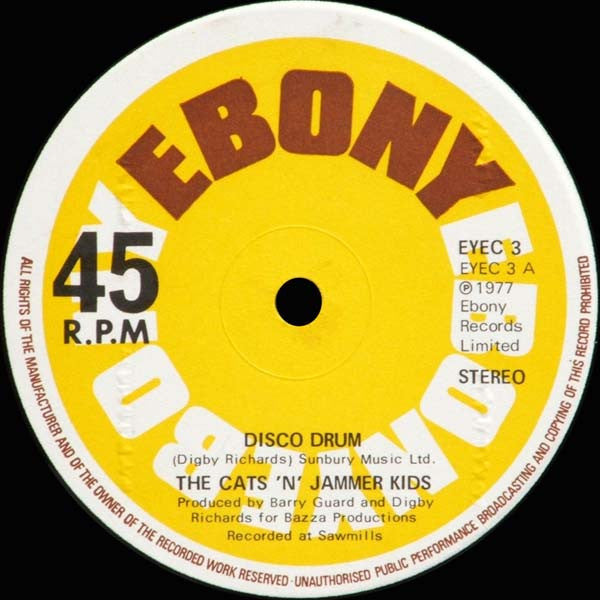 The Cats 'N' Jammer Kids : Disco Drum (12")