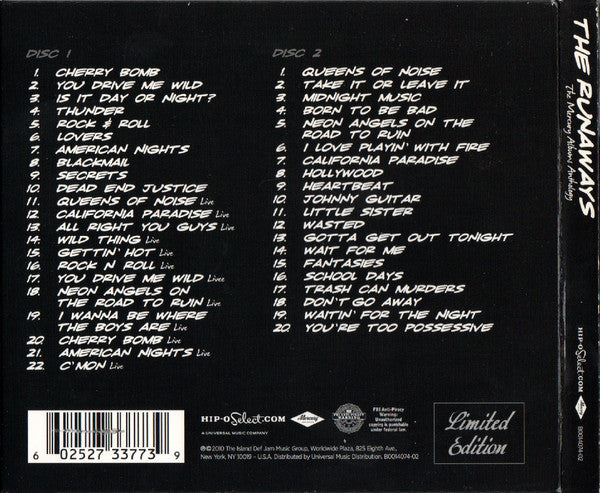 The Runaways : The Mercury Albums Anthology (2xCD, Comp, Ltd)