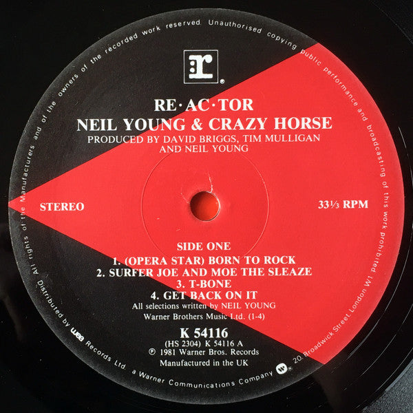 Neil Young & Crazy Horse : Reactor (LP, Album)