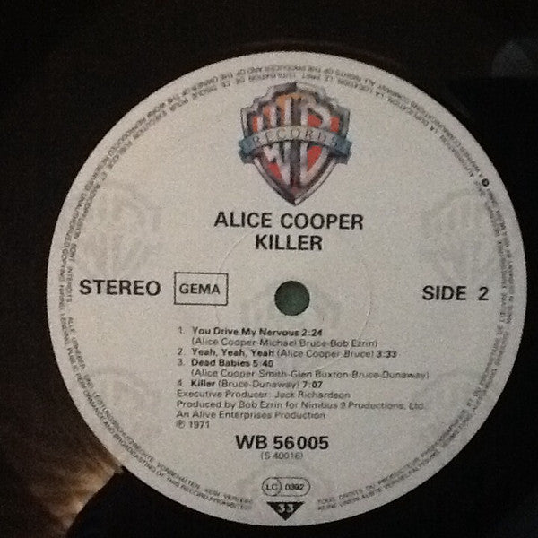 Alice Cooper : Killer (LP, Album, RE)