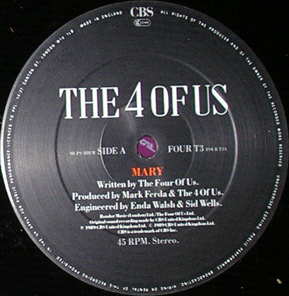 The 4 Of Us : Mary (12")