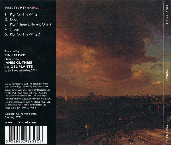 Pink Floyd : Animals (CD, Album, RE, RM, Dig)