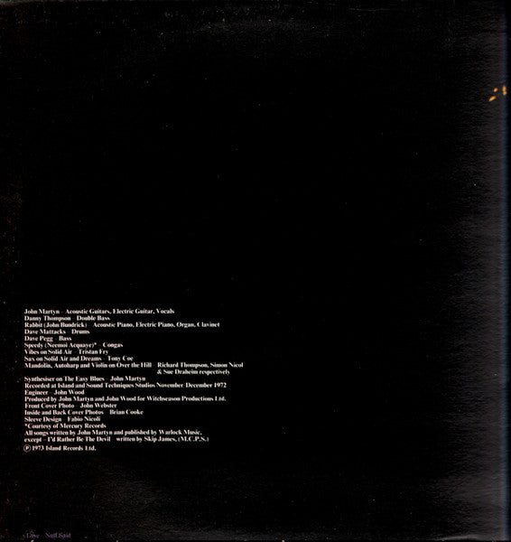 John Martyn : Solid Air (LP, Album, RP, EMI)