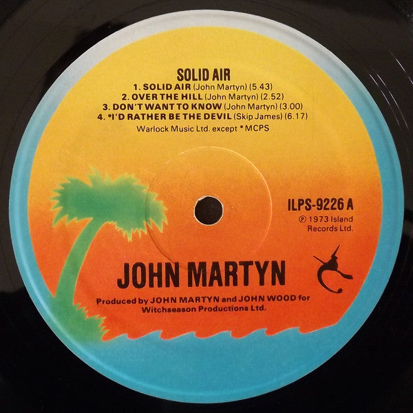 John Martyn : Solid Air (LP, Album, RP, EMI)