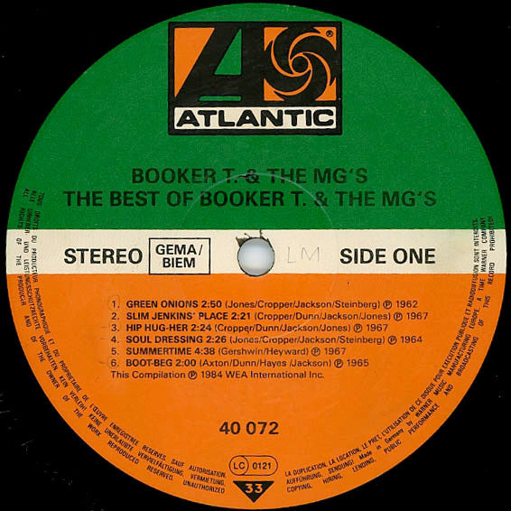 Booker T & The MG's : The Best Of Booker T & The MG's (LP, Comp, RE, RP)