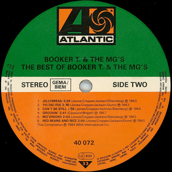 Booker T & The MG's : The Best Of Booker T & The MG's (LP, Comp, RE, RP)