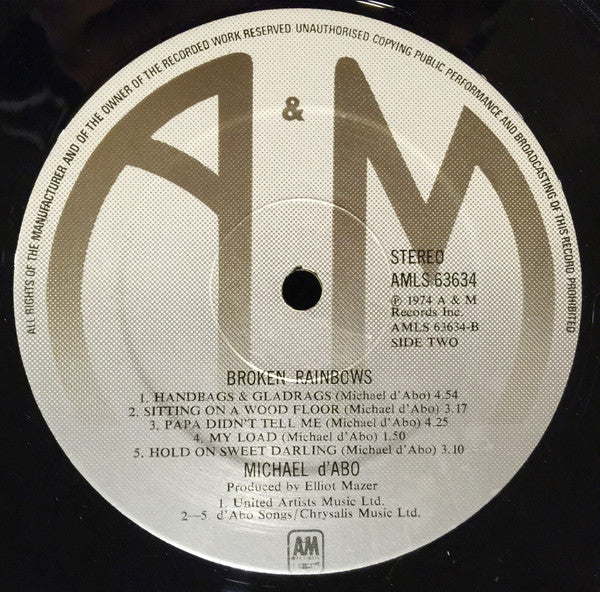 Michael d'Abo* : Broken Rainbows (LP, Album)