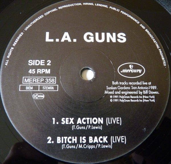 L.A. Guns : Some Lie 4 Love (10", Ltd)