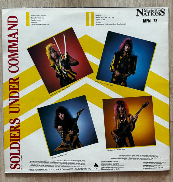 Stryper : Soldiers Under Command (LP, Album)