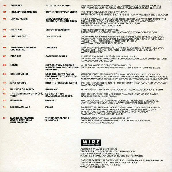 Various : The Wire Tapper 07 (CD, Comp, SDC)